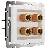 Розетка аудио без рамки Werkel Hammer 2-м. белый картинка